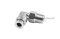 ข้อต่อลมแบบงอ 90° สแตนเลส 304 (เกลียวนอก x เสียบสาย) ขนาด 1/8" x 4 mm