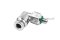 ข้อต่อลมแบบงอ 90° สแตนเลส 304 (เกลียวนอก x เสียบสาย) ขนาด M5x0.8 x 4 mm