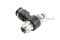 ข้อต่อวาล์วคอนโทรล ข้อต่อปรับลมเกลียวแป๊ป (เกลียวนอก x เสียบสาย) ขนาด 1/4"x 8 mm รุ่นสีดำ
