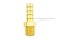 ข้อต่อหางไหลทองเหลือง เกลียวนอกเสียบสาย (เกลียวนอก x หางไหล) ขนาด 1/4" x 5/16" (เสียบสายรูใน 8-9 mm)