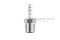 ข้อต่อหางไหลสแตนเลส เกลียวนอกเสียบสาย (เกลียวนอก x หางไหล) ขนาด 1/4"-18 NPT x 6 mm