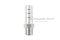 ข้อต่อหางไหลสแตนเลส เกลียวนอกเสียบสาย (เกลียวนอก x หางไหล) ขนาด 1/4" x 12 mm