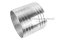 ข้อต่อหางไหลเสียบสายสแตนเลส แบบตรงเสียบสายสองข้าง ขนาด 4.1/4" x 4.1/4" ยาว 4" (114 x 114 mm x 100 mm)