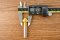 ดอกคว้านหัวเตเปอร์แบบ 3 ฟัน Countersink ขนาด 16.5 mm Gold แกน 10 mm