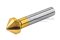ดอกคว้านหัวเตเปอร์แบบ 3 ฟัน Countersink ขนาด 16.5 mm Gold แกน 10 mm