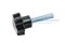 น็อตมือหมุนดอกไม้ (Star Grip Knob Bolt) ขนาด M8x35 ความโตหัว 31 mm