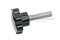 น็อตมือหมุนดอกไม้ แกนสแตนเลส (Star Grip Knob Bolt) ขนาด M12x50 ความโตหัว 48 mm