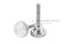 น็อตมือหมุนสแตนเลส หัวทรงกระบอกแบน (Stainless Steel Flat Cylinder Knob Bolt) ขนาด M3x16 รุ่นฐานสูง