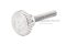 น็อตมือหมุนสแตนเลส หัวทรงกระบอกแบน (Stainless Steel Flat Cylinder Knob Bolt) ขนาด M3x16 รุ่นฐานสูง