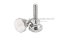 น็อตมือหมุนสแตนเลส หัวทรงกระบอกแบน (Stainless Steel Flat Cylinder Knob Bolt) ขนาด M4x16 รุ่นฐานสูง
