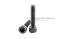 น็อตหัวจมดำแข็ง #8-32 x 3/4" (เบอร์ 8 เกลียว 32 ยาว 3/4") วัดความโตเป็นมิลได้ 4.17x19 mm เกลียวตลอด