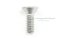น็อตหัวจมเตเปอร์สแตนเลส 1/4"x3/4"