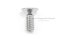 น็อตหัวจมเตเปอร์สแตนเลส 1/4"x5/8"