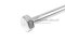 น็อตหัวเหลี่ยมสแตนเลส Stainless Steel Hex Bolt M8x400 เกลียวไม่ตลอด