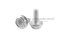 น็อตหัวเหลี่ยมแบบติดจานสแตนเลส M3x8 เกลียวตลอด