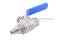 บอลวาล์วสแตนเลส Stainless ball valve ขนาด 1/4" เกลียวใน x เกลียวนอก