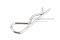 ปิ๊นตัวอาร์สแตนเลส (Stainless Snap Pin) ความโตปิ้น 2.5 mm ความยาวทั้งตัว 60 mm
