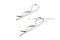ปิ๊นตัวอาร์สแตนเลส (Stainless Snap Pin) ความโตปิ้น 2.5 mm ความยาวทั้งตัว 60 mm
