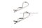 ปิ๊นตัวอาร์สแตนเลส (Stainless Snap Pin) ความโตปิ้น 4 mm ความยาวทั้งตัว 70 mm