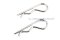 ปิ๊นตัวอาร์สแตนเลส (Stainless Snap Pin) ความโตปิ้น 4 mm ความยาวทั้งตัว 75 mm