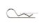 ปิ๊นตัวอาร์สแตนเลส (Stainless Snap Pin) ความโตปิ้น 5 mm ความยาวทั้งตัว 100 mm