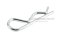 ปิ๊นตัวอาร์เหล็ก (Steel Snap Pin) ความโตปิ้น 2.5 mm ความยาวทั้งตัว 50 mm