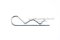 ปิ๊นตัวอาร์เหล็ก (Steel Snap Pin) ความโตปิ้น 3 mm ความยาวทั้งตัว 65 mm