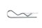 ปิ๊นตัวอาร์เหล็ก (Steel Snap Pin) ความโตปิ้น 5 mm ความยาวทั้งตัว 100 mm