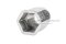รีเวทนัทสแตนเลส M10 (Stainless Steel Hexagonal Rivet Nut) รุ่นคอเหลี่ยม ทั้งตัว