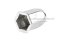 รีเวทนัทสแตนเลส M8 (Stainless Steel Hexagonal Rivet Nut) รุ่นคอเหลี่ยม ทั้งตัว