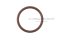 ลูกยางโอริง ไวตันทนความร้อน (Fluorine Rubber FKM O-ring) 2x19x23 mm (เส้นโต x วงใน x วงนอก)