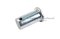 สลักหัวแบนกลม-ปิ๊นหัวแบน (Steel Clevis Pin) ขนาด 16x30 เหล็กชุบกาวาไนซ์