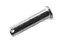 สลักหัวแบนกลม-ปิ๊นหัวแบน (Steel Clevis Pin) ขนาด 20x80 เหล็กชุบกาวาไนซ์