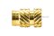 หัวน็อตแบบฝังทองเหลือง ทรงกระบอก Knurled Brass Insert Nut ขนาด M3x8 วงนอกโต 5 mm