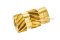หัวน็อตแบบฝังทองเหลือง ทรงกระบอก Knurled Brass Insert Nut ขนาด M4x10 วงนอกโต 5.5 mm