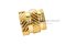 หัวน็อตแบบฝังทองเหลือง ทรงกระบอก Knurled Brass Insert Nut ขนาด M6x9 วงนอกโต 9 mm