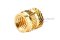 หัวน็อตแบบฝังทองเหลือง ทรงกระบอก Knurled Brass Insert Nut ขนาด M6x9 วงนอกโต 9 mm