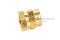 หัวน็อตแบบฝังทองเหลือง ทรงกระบอก Knurled Brass Insert Nut ขนาด M8x10 วงนอกโต 10 mm