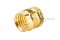หัวน็อตแบบฝังทองเหลือง ทรงกระบอก Knurled Brass Insert Nut ขนาด M8x10 วงนอกโต 10 mm