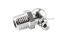 หัวอัดจารบีสแตนเลสแบบงอ 90° ขนาด 1/4" เกลียว 18 (NPT)