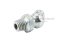 หัวอัดจารบีเหล็กชุบเยอรมันแบบงอ 45° ขนาด 1/4"เกลียว 20 (BSW/NC)
