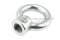 อายนัทสแตนเลส 304 ขนาด M20 ทรงฐานสูง 26.4  mm Eye Nut (แกนโต 14 x วงใน 39 x วงนอก 67.5 mm)