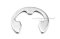 แหวนล็อคเกือกม้าสแตนเลส (E-Clip) รูในขนาด 10.0 mm