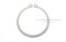แหวนล็อคนอก แหวนล็อคเพลา สแตนเลส 75 mm (เบอร์ 75) (วัดขนาดวงในของแหวนได้ 70.5 mm ความหนา 2.5 mm)