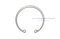 แหวนล็อคในสแตนเลส  (OD) 62 mm (เบอร์ 62)  (วัดขนาดวงนอกของแหวนได้ 66.2 mm ความหนา 2.0 mm)