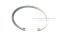 แหวนล็อคในสแตนเลส (OD) 145 mm (เบอร์ 145) (วัดขนาดวงนอกของแหวนได้ 145.61 mm ความหนา 2.9 mm)