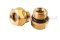 ข้อต่อดูน้ำมัน-ตาแมวดูน้ำมัน ทองเหลือง (Oil Level Sight Fitting) 1/4" เกลียว 19 (เกลียวแป๊ป)