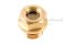 ข้อต่อดูน้ำมัน-ตาแมวดูน้ำมัน ทองเหลือง (Oil Level Sight Fitting) 1/4" เกลียว 19 (เกลียวแป๊ป)