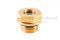 ข้อต่อดูน้ำมัน-ตาแมวดูน้ำมัน ทองเหลือง (Oil Level Sight Fitting) 3/8" เกลียว 19 (เกลียวแป๊ป)