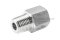 ข้อต่อตรงสแตนเลส (เกลียวนอก x เกลียวใน) 1/4" x M12x1.25 ข้อต่อลด-ข้อต่อเพิ่ม